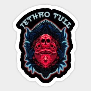 demon skull and buffalo ~ Jethro tull Sticker